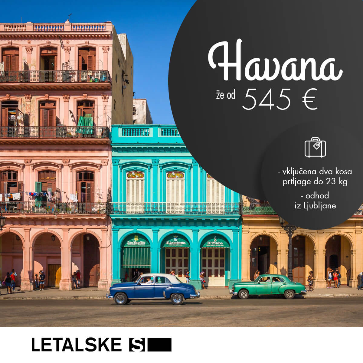 Havana vizual, Havana već od 4560 kuna, Havana jeftine avio karte, putovanje u Havanu 