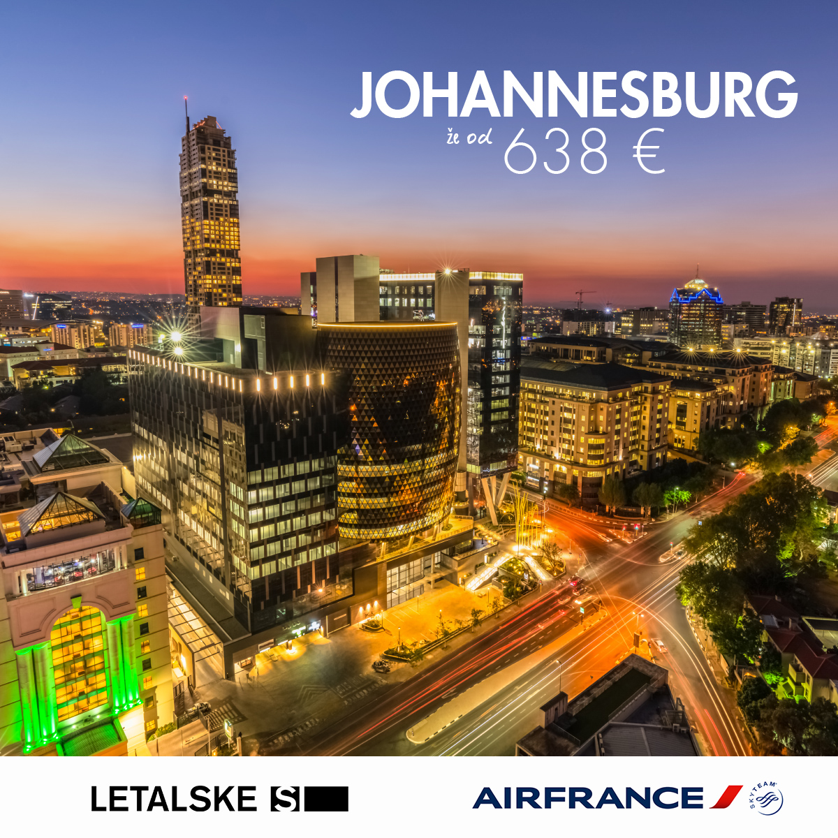 Johannesburg vizual, Johannesburg već od  kuna, Johannesburg  jeftine avio karte, putovanje za Johannesburg